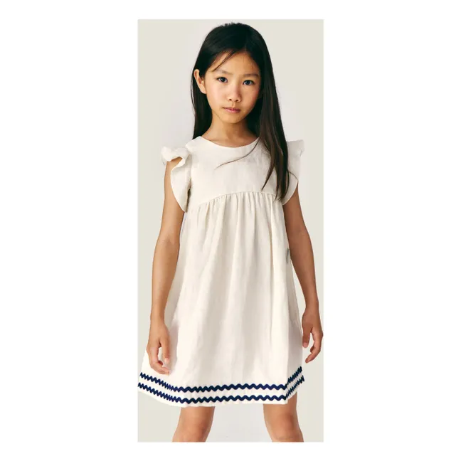 Robe Isaline Lin | Ecru