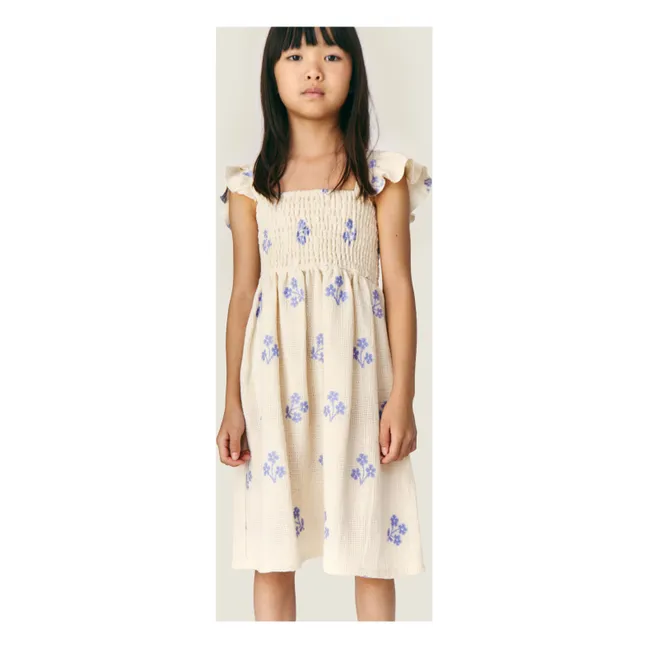 Sandrine Fleurie Organic Cotton Dress | Ecru
