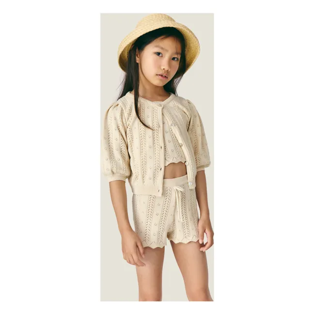 Short de ganchillo Nilda | Crudo