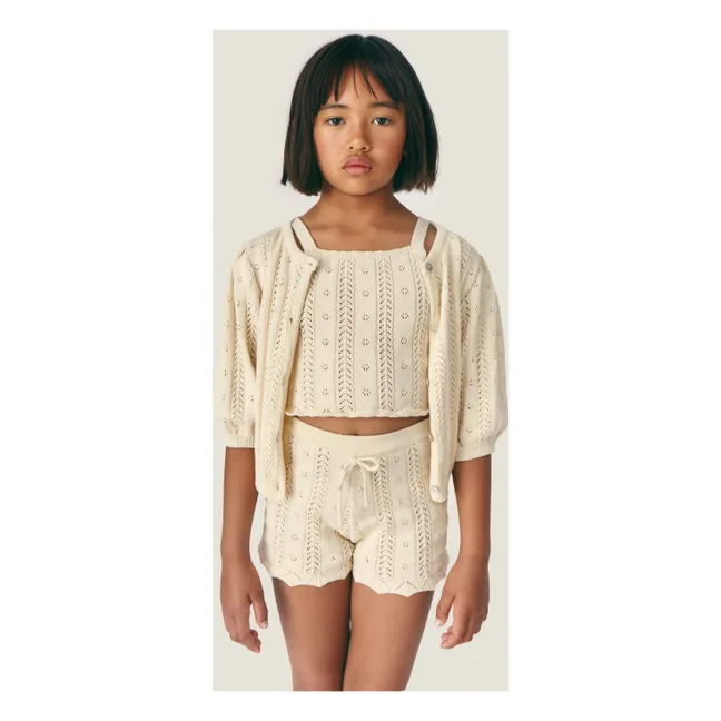 Short de ganchillo Nilda | Crudo