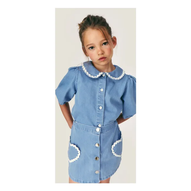 Blusa vaquera Claudine Louise | Azul Claro