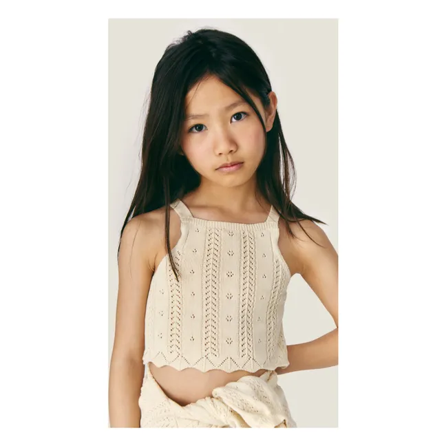 Top de ganchillo Nilda | Crudo