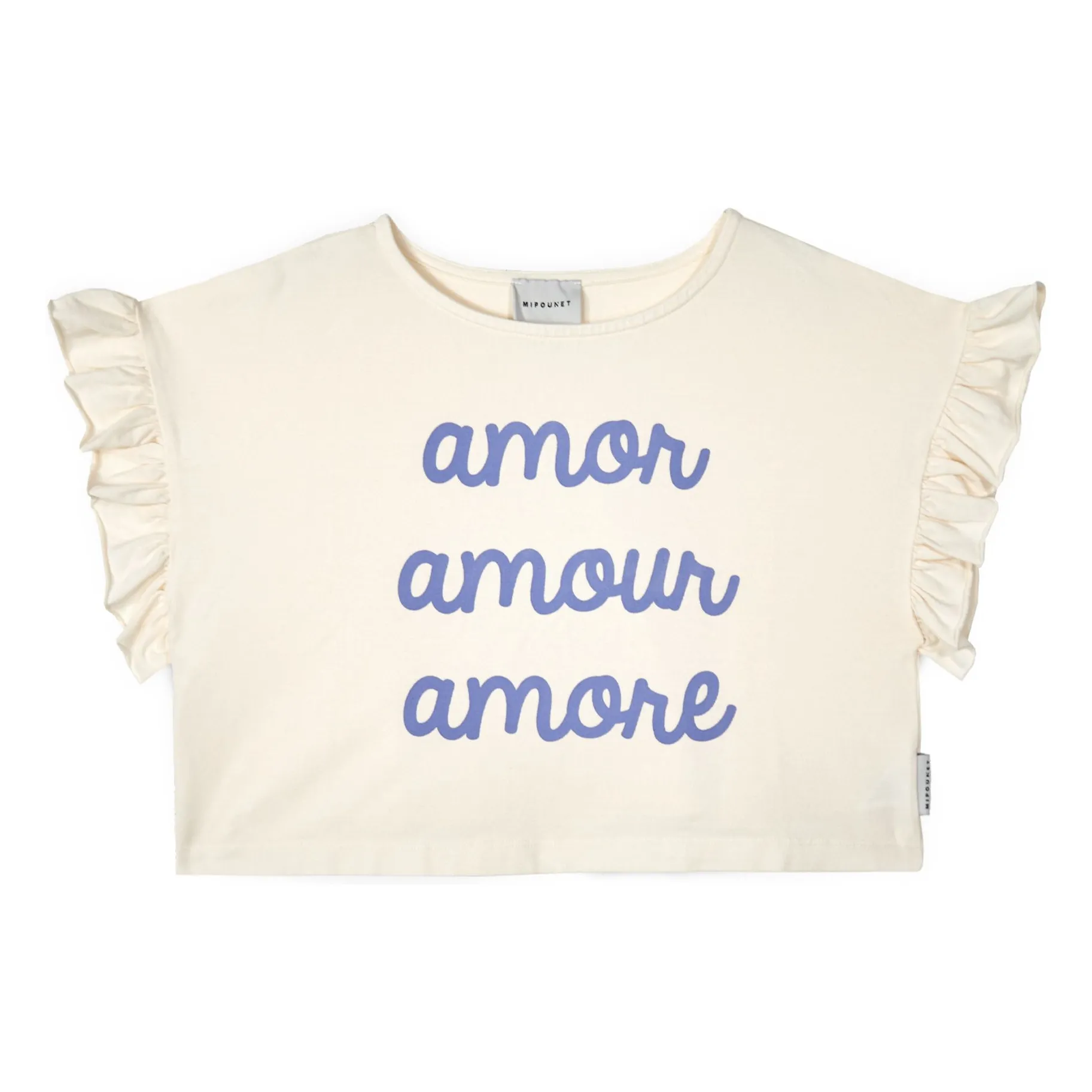 Mipounet Ecru Amour T-Shirt Organic Cotton