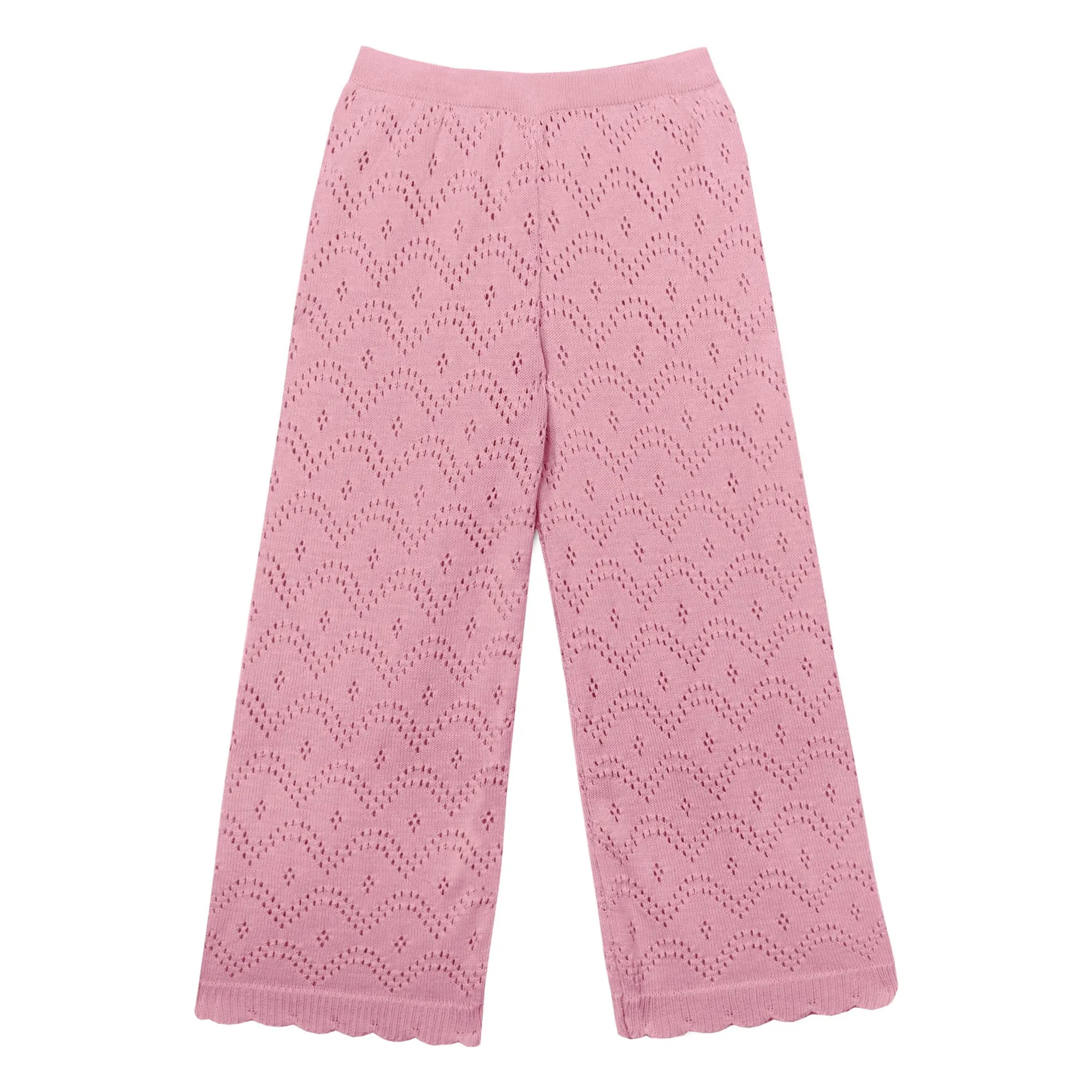 Mipounet Dusty Pink Gala Crochet Pants