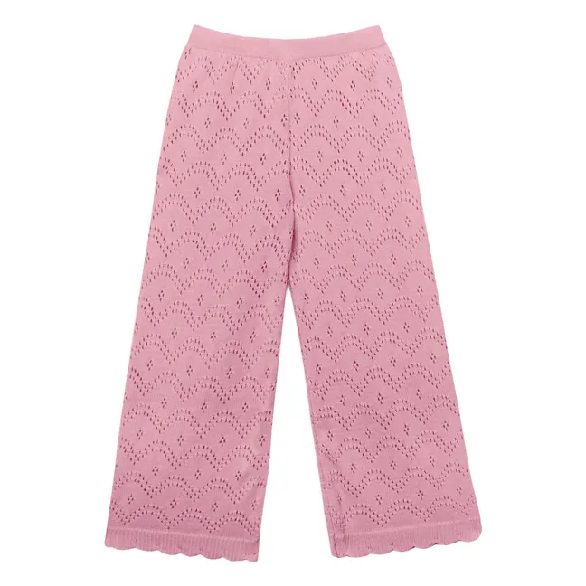 Pantalones de ganchillo Gala | Rosa Viejo