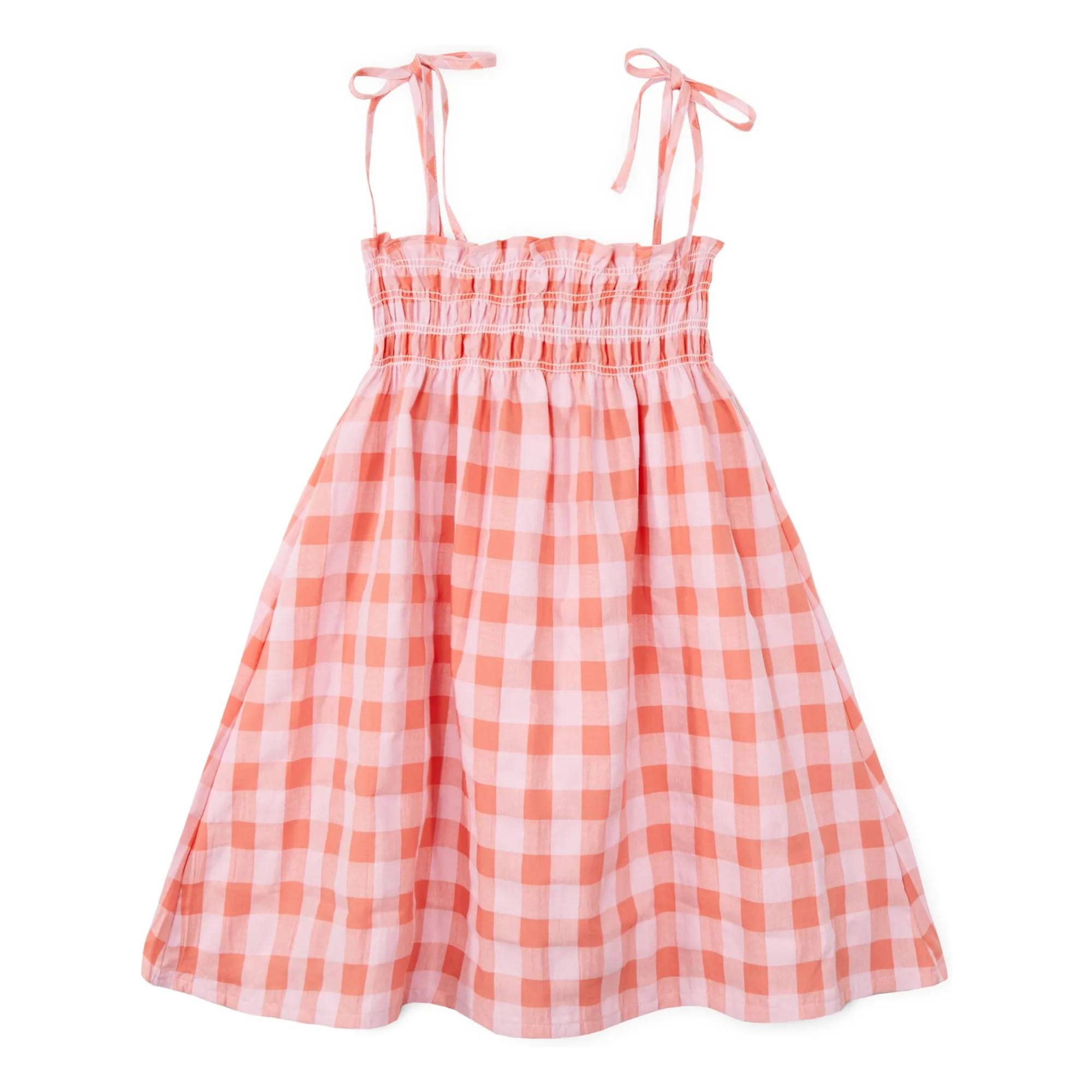 Mipounet Pink Mirelle Vichy Dress
