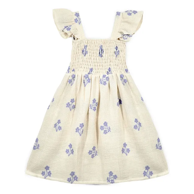 Sandrine Fleurie Organic Cotton Dress | Ecru