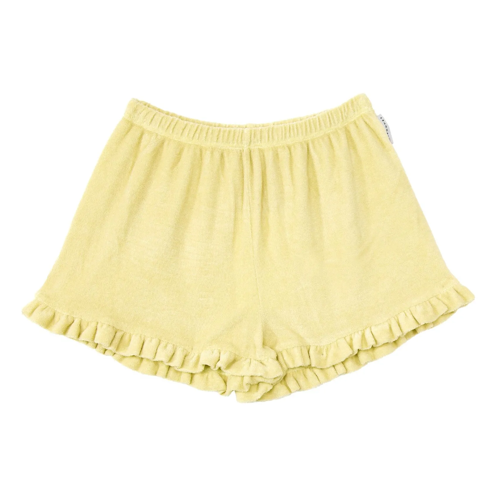 Mipounet Pale Yellow Carina Organic Cotton Towelling Shorts