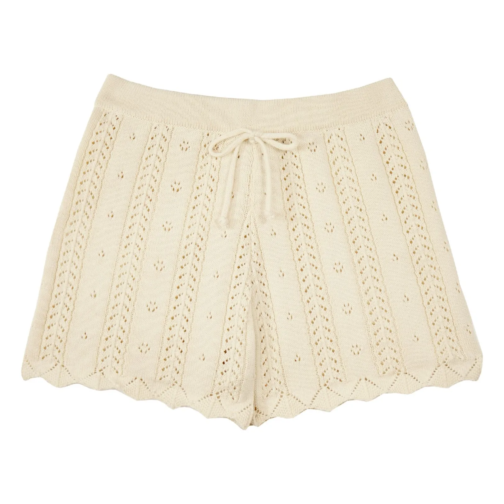 Mipounet Ecru Crochet Short Nilda