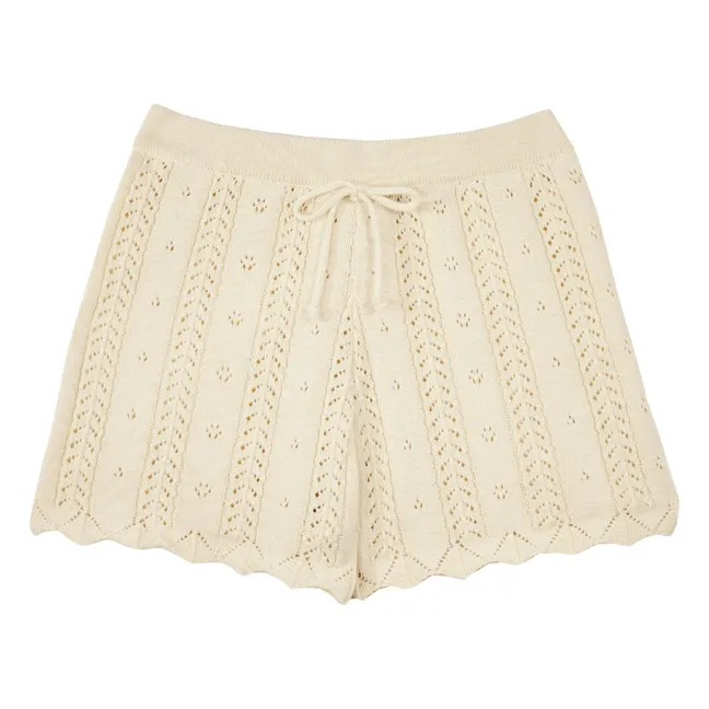 Short de ganchillo Nilda | Crudo