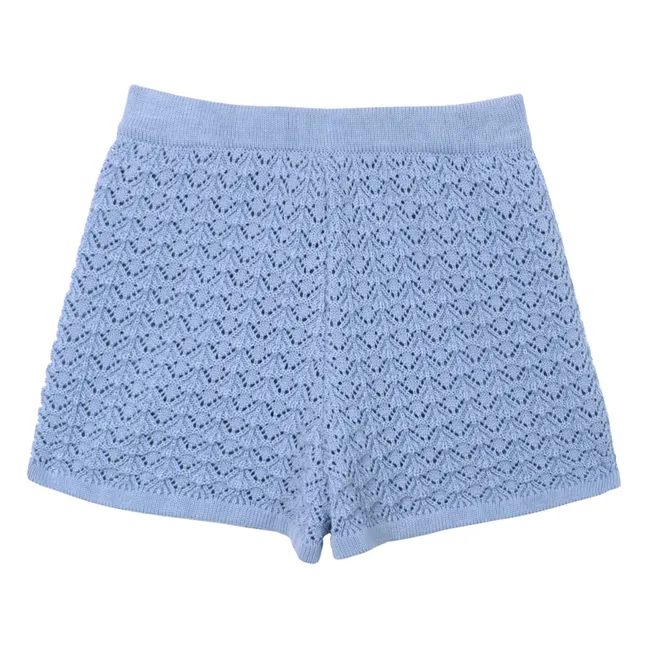 Short de ganchillo Cherry | Azul