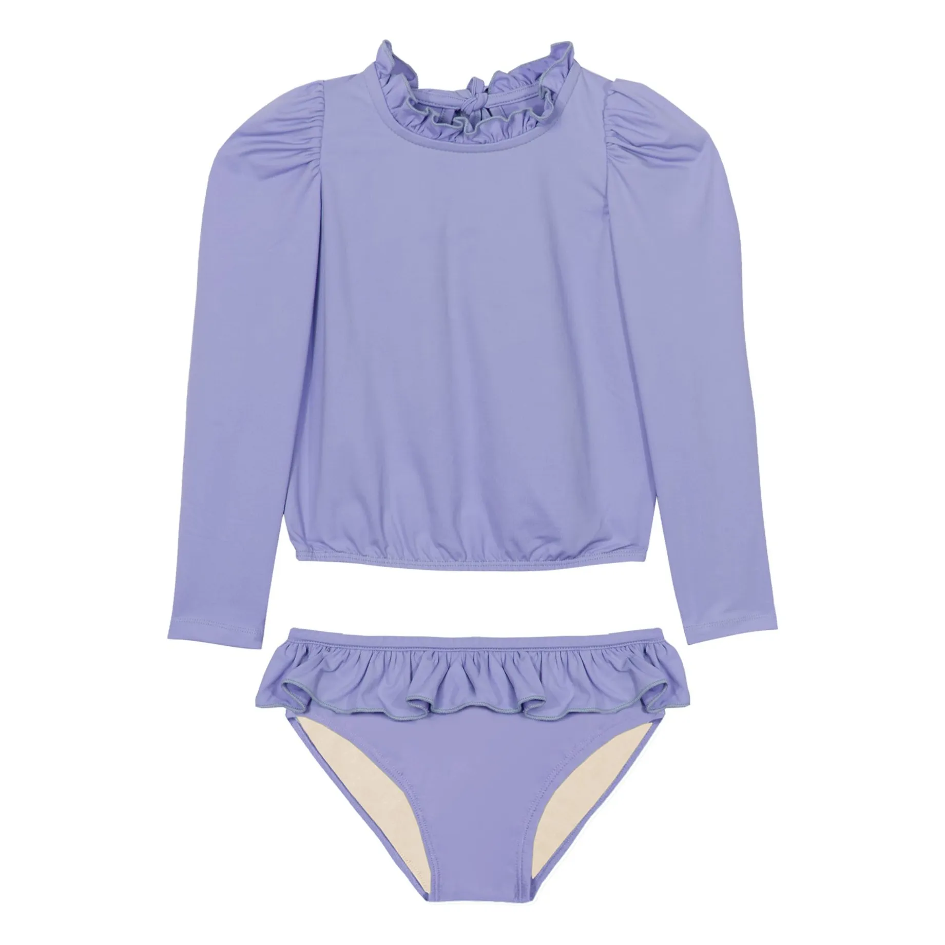Mipounet Purple Pink Long Sleeve Swimsuit