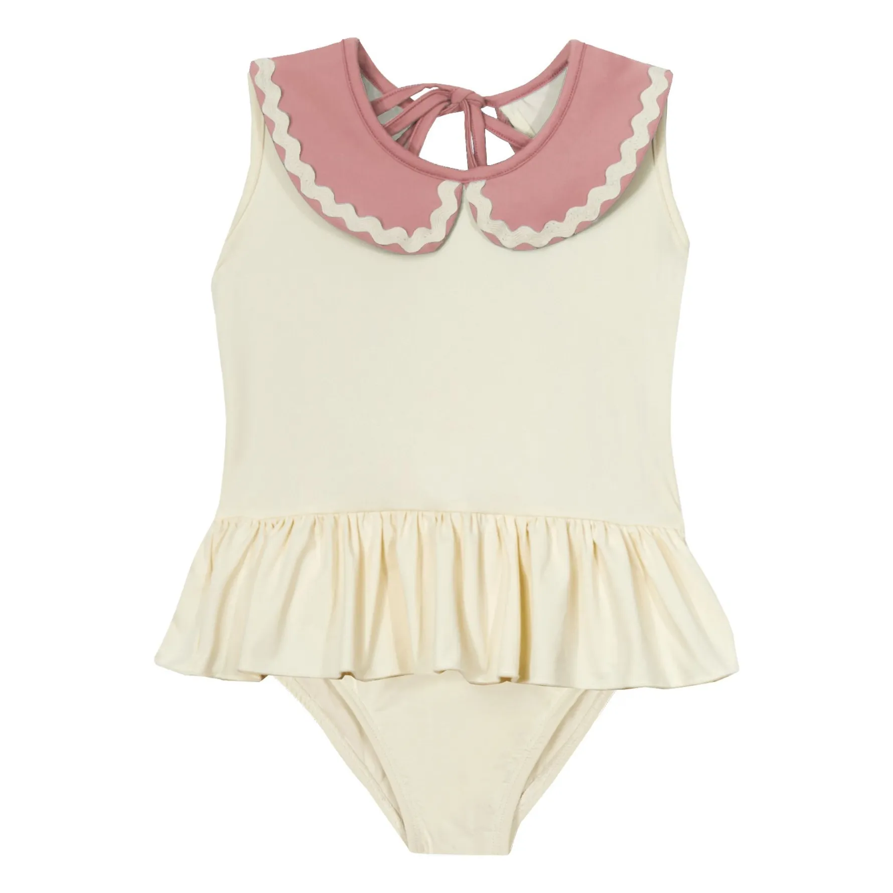 Maillot de Bain Col Claudine Olie | Rose poudré- Image produit n°0