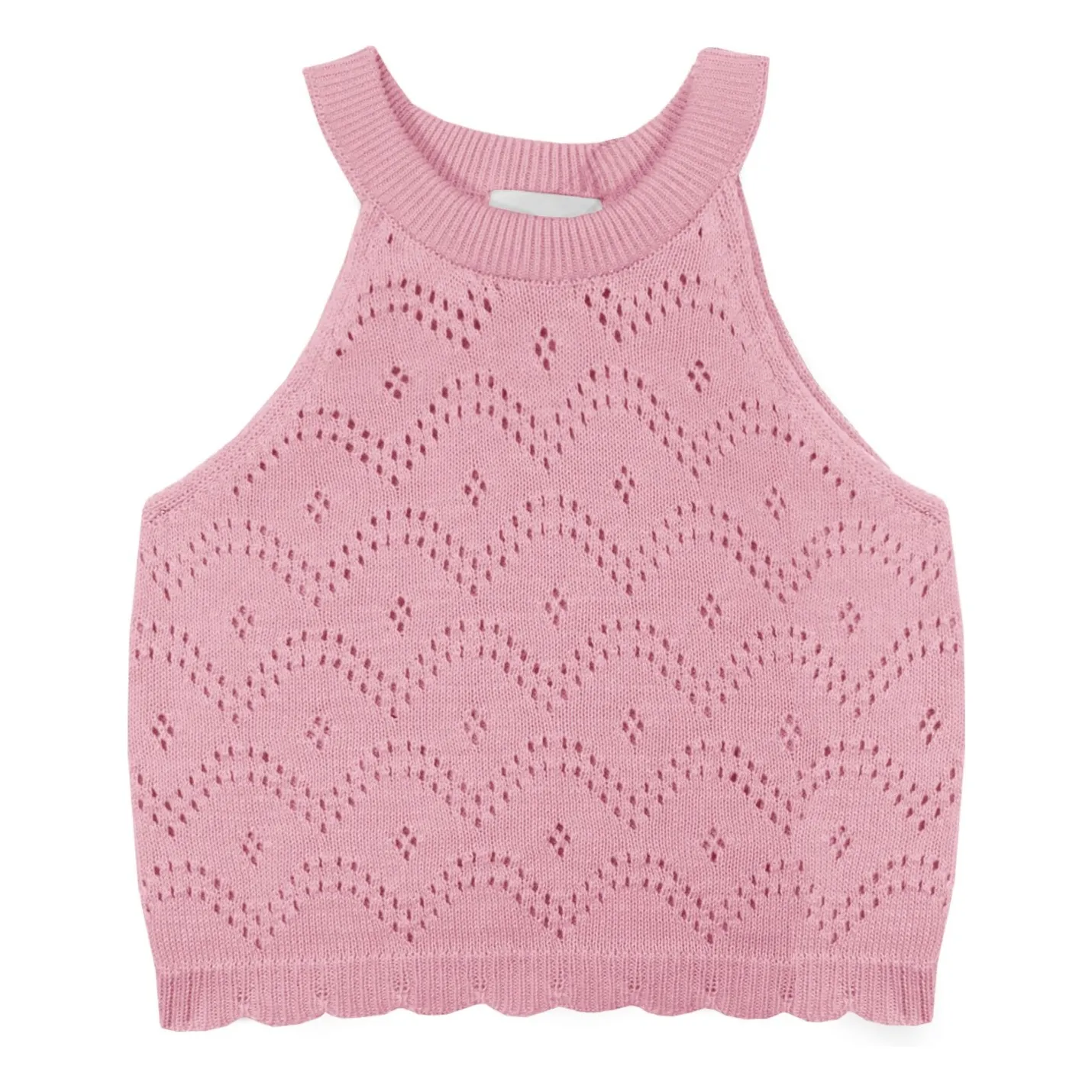 Mipounet Dusty Pink Gala Crochet Top