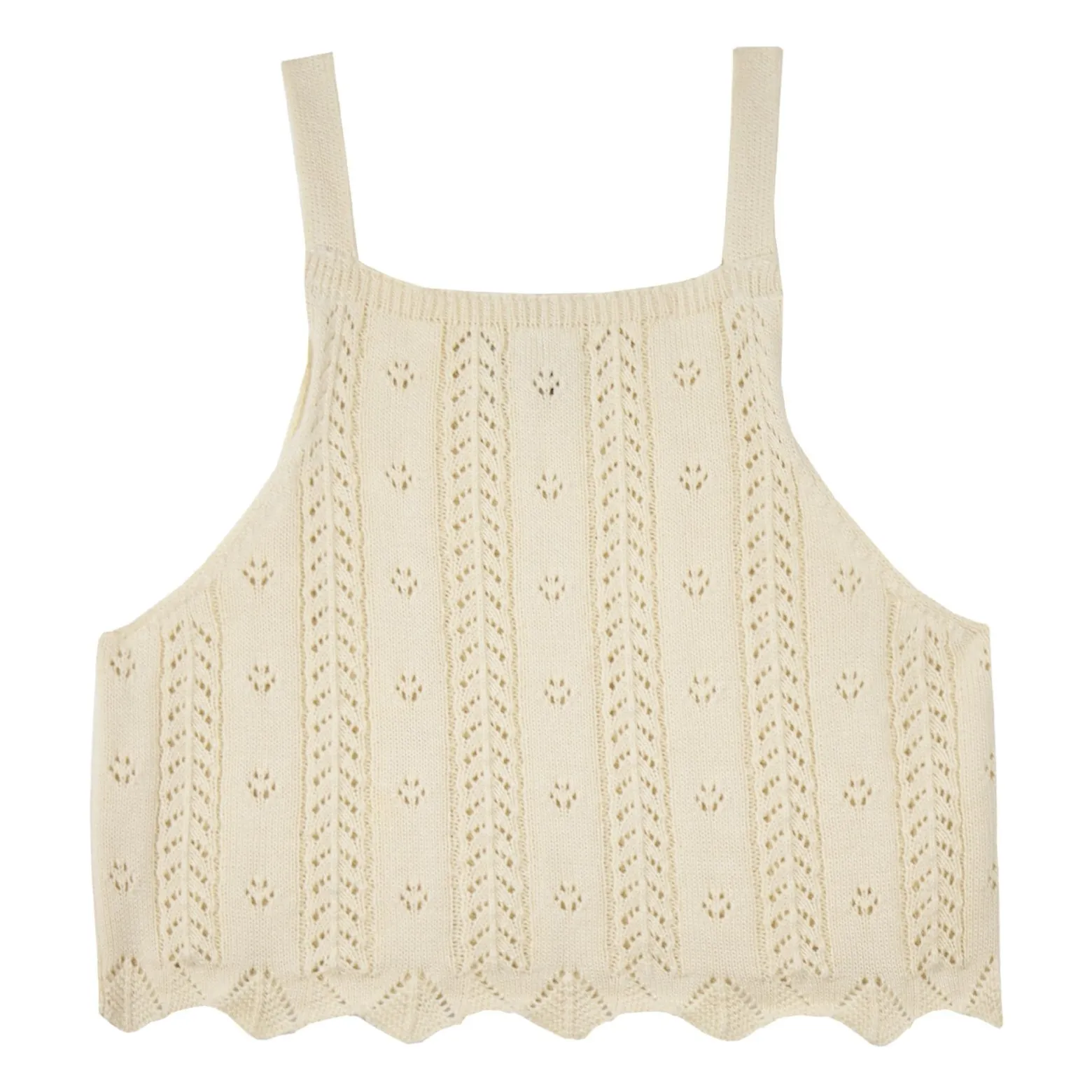 Mipounet Ecru Crochet Top Nilda
