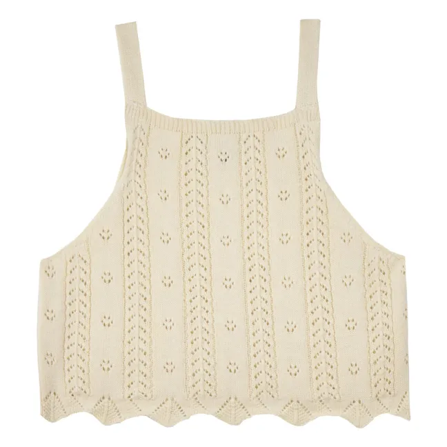 Top de ganchillo Nilda | Crudo