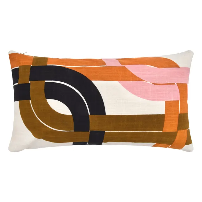 Housse de coussin Liane  | Marron