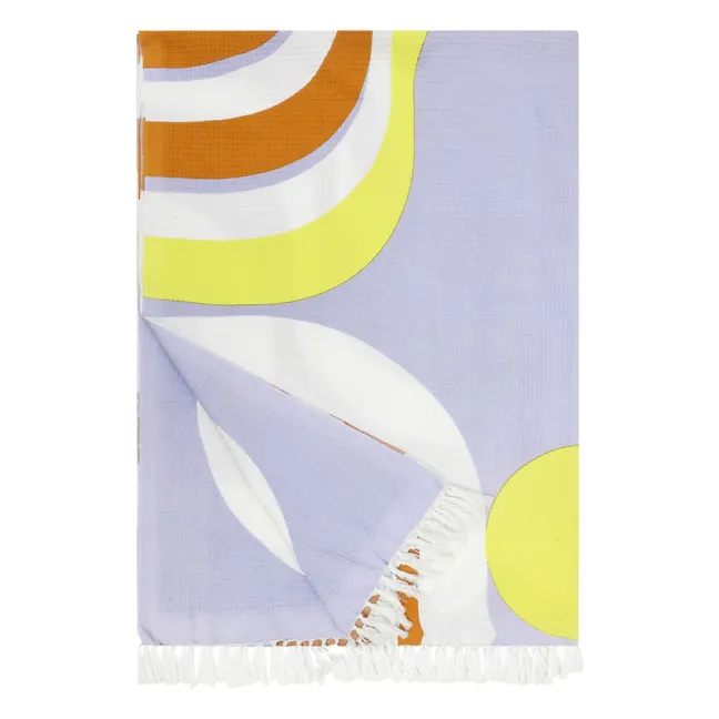 Plaid aus Baumwolle Nebuleuse  | Violett