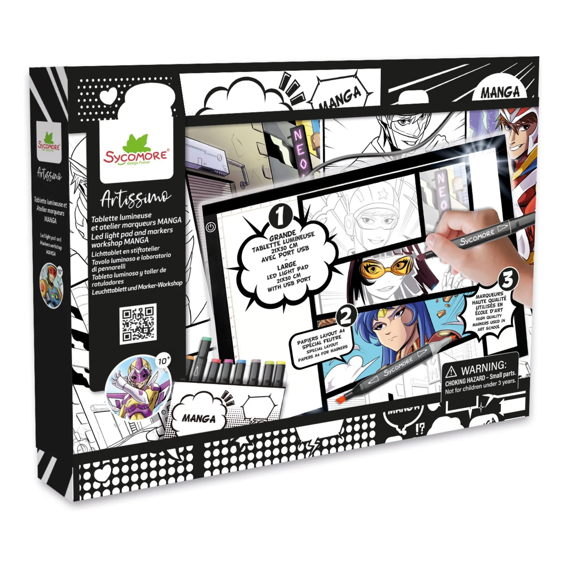 Sycomore Multicoloured Manga - Light Table And Marker Workshop