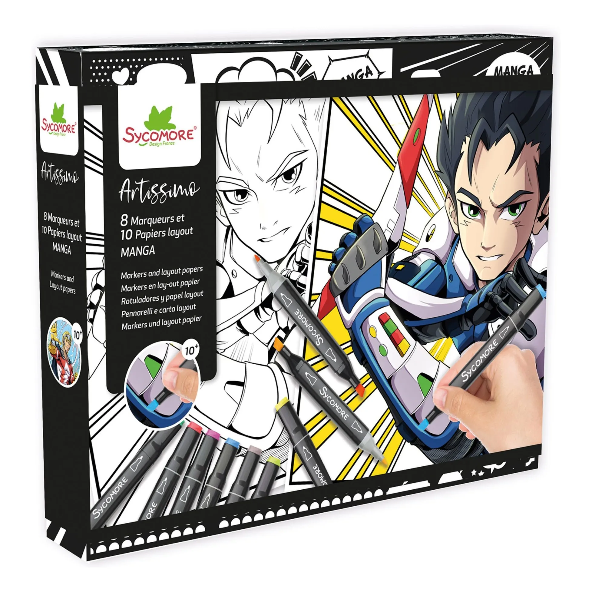 Sycomore Multicoloured Manga - Layout And Hero Markers