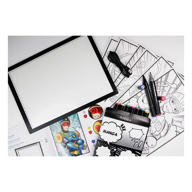 Manga - Tablette lumineuse  et atelier marqueurs