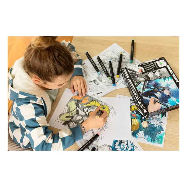 Manga - Layout et marqueurs Héros guerriers