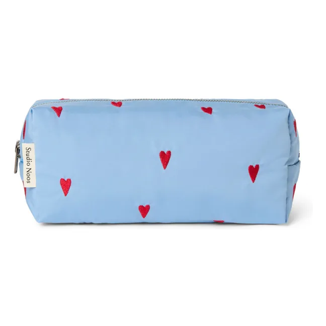 Neceser Puffy Hearts | Azul Cielo