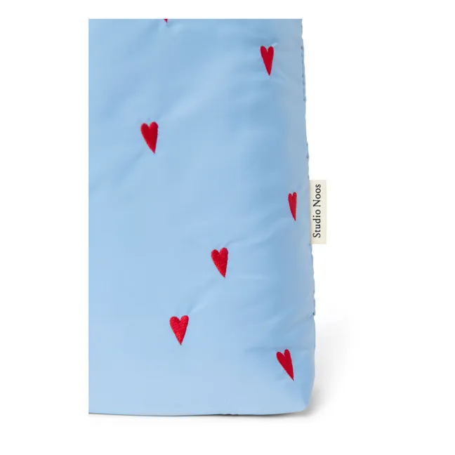 Puffy Hearts mom-bag Tasche | Hellblau