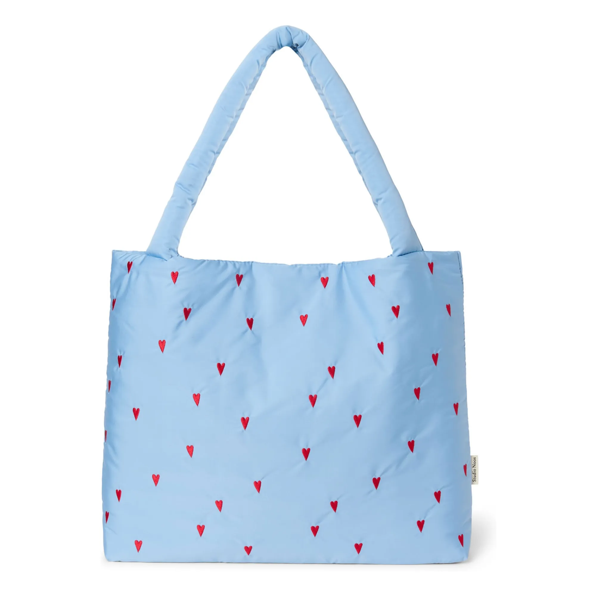 Studio Noos Light Blue Puffy Hearts Mom-Bag