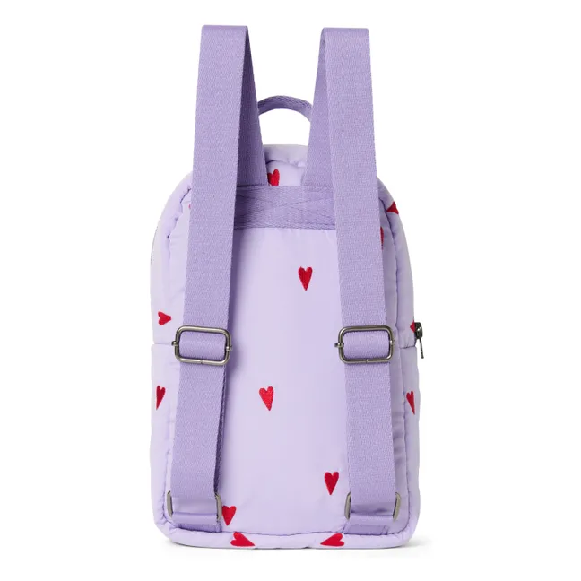 Mochila Puffy Hearts | Lila