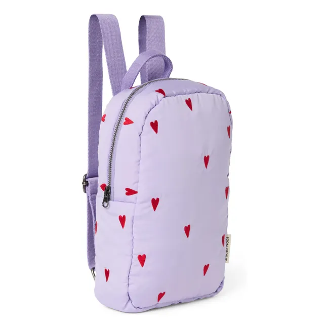 Sac à dos Puffy Hearts | 	Lilas