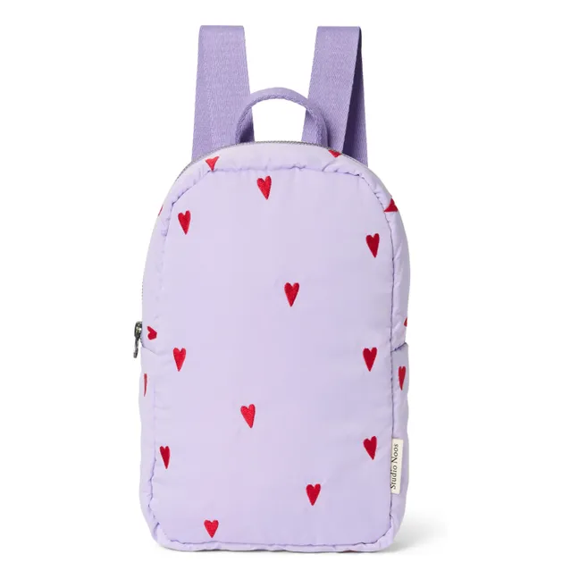 Sac à dos Puffy Hearts | 	Lilas