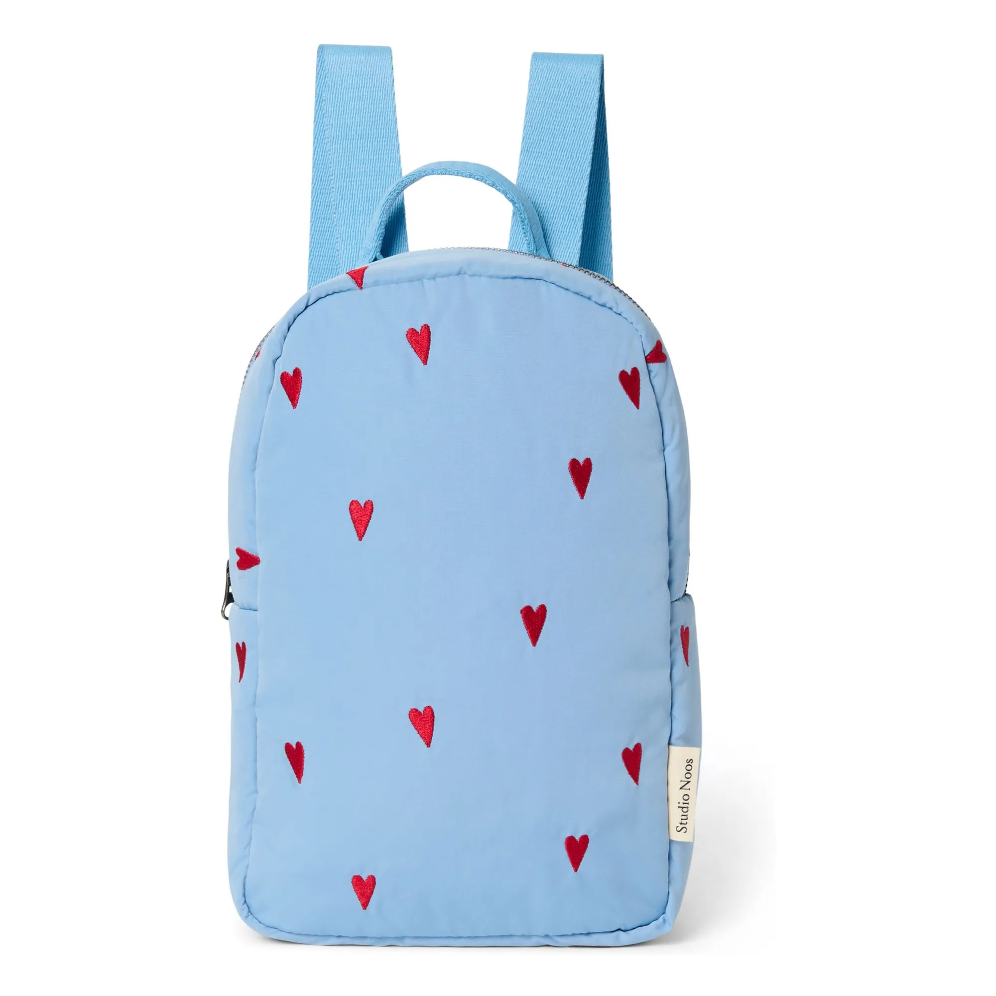 Studio Noos Light Blue Puffy Hearts Backpack