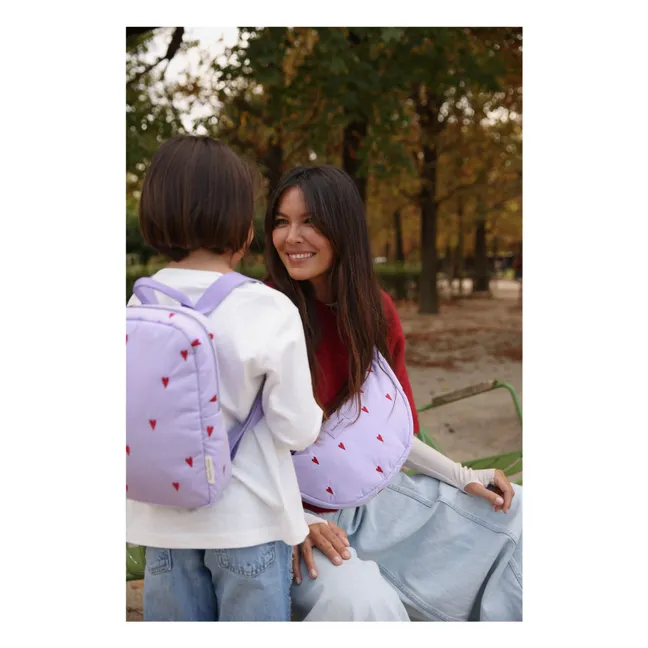 Puffy Hearts backpack | Lilac