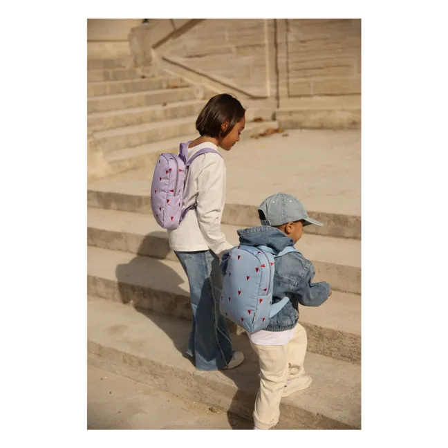 Puffy Hearts backpack | Lilac