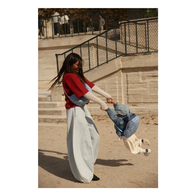 Mochila Puffy Hearts | Azul Cielo