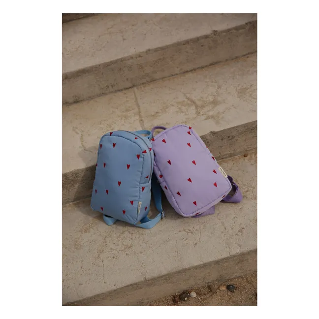 Sac à dos Puffy Hearts | Bleu ciel