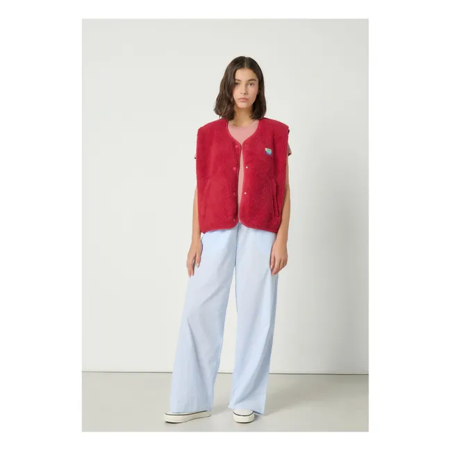 Hoktown Sleeveless Jacket | Magenta