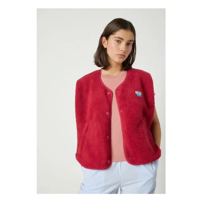 Hoktown Sleeveless Jacket | Magenta