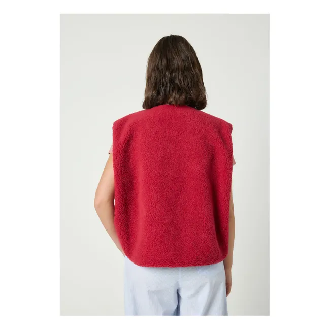 Hoktown Sleeveless Jacket | Magenta