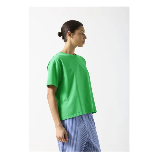 T-shirt Fizvalley Coton | vert palmier
