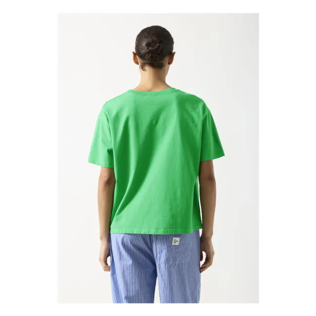 T-shirt Fizvalley Coton | vert palmier