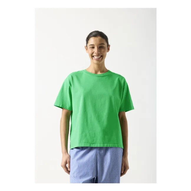 T-shirt Fizvalley Coton | vert palmier