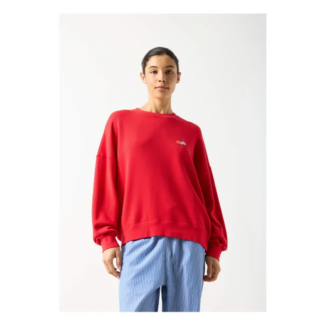 Sudadera de algodón Atubay | Rojo Tomate