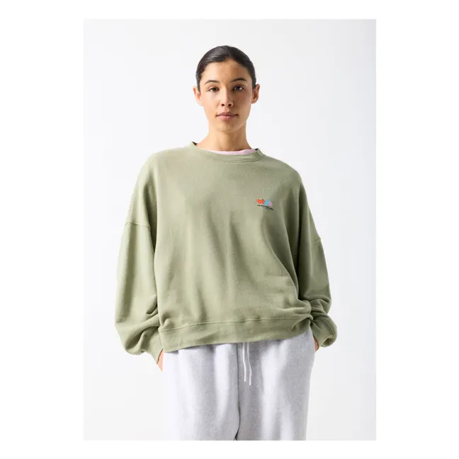 Sudadera de algodón Atubay | Verde Kaki