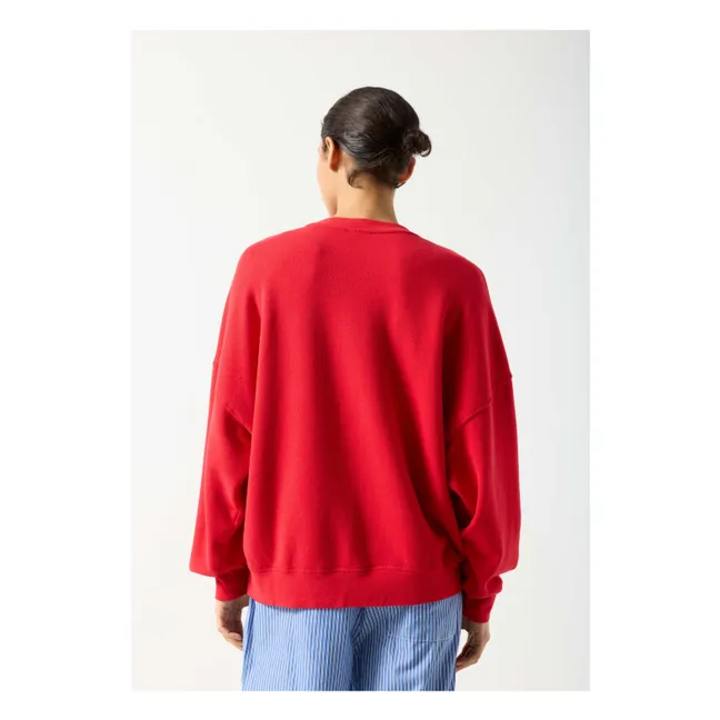 Sudadera de algodón Atubay | Rojo Tomate