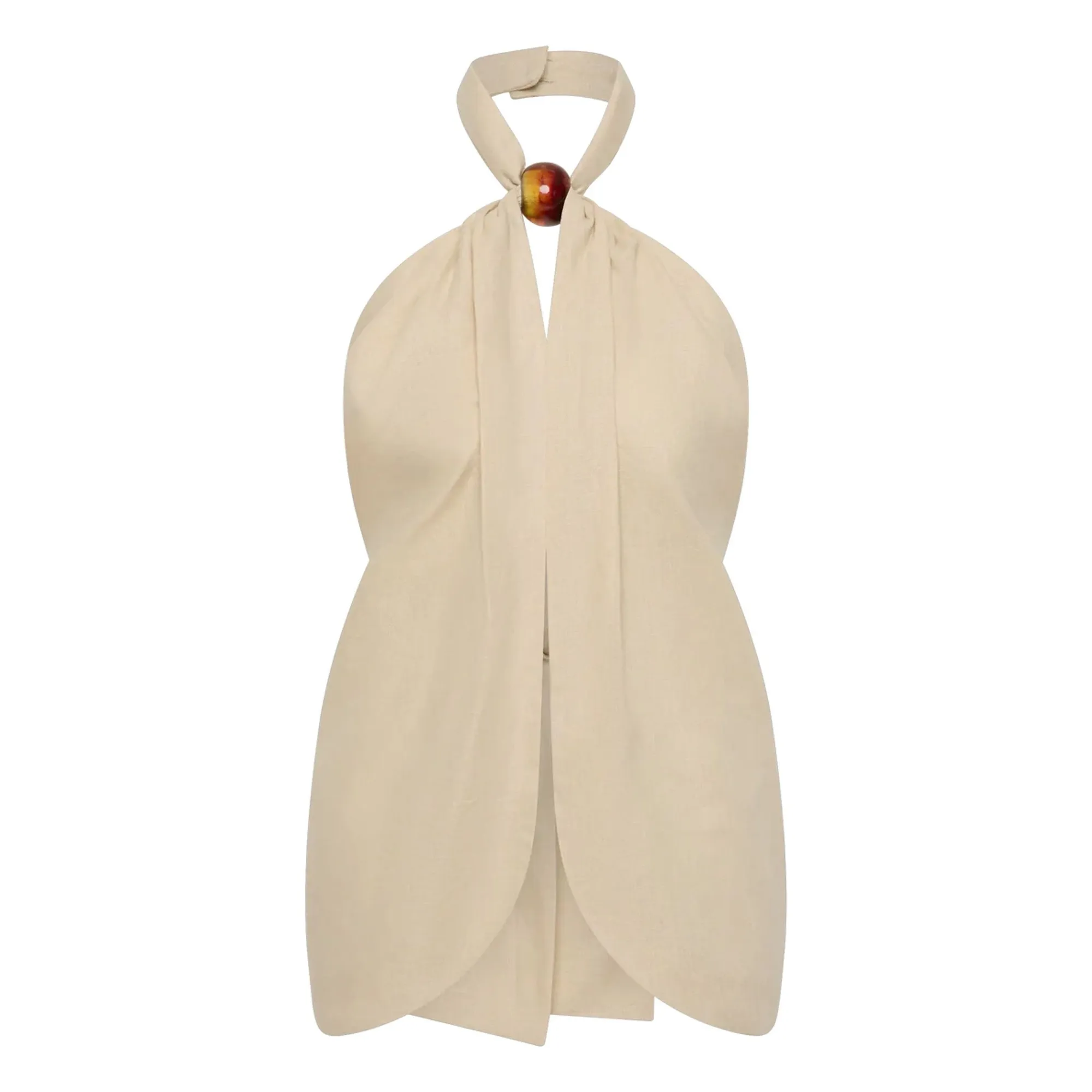 Faithfull The Brand Panna Cotta Biba Linen Top