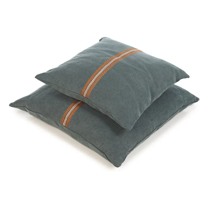 Atlas cushion cover | Charcoal grey- Product image n°7