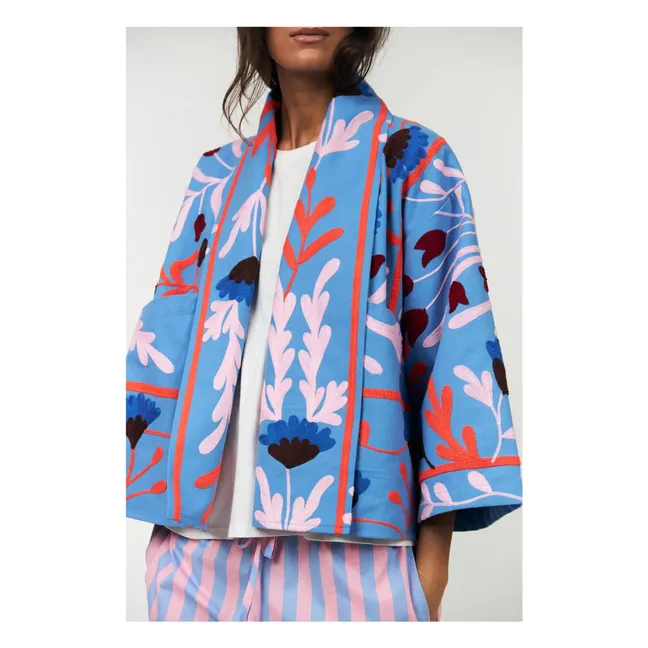 Rumi Cotton Jacket | Blue