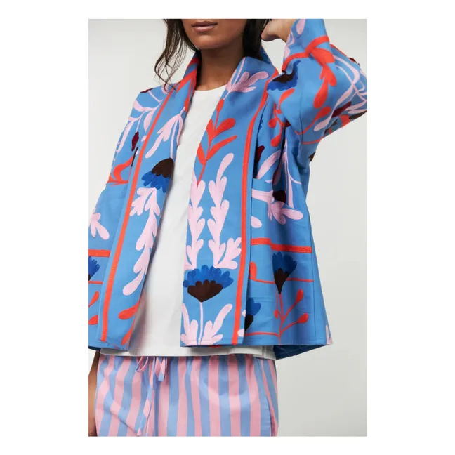 Rumi Cotton Jacket | Blue